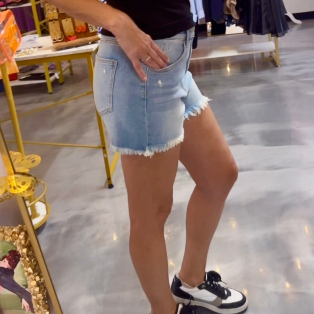 Lizzie Light Denim Shorts