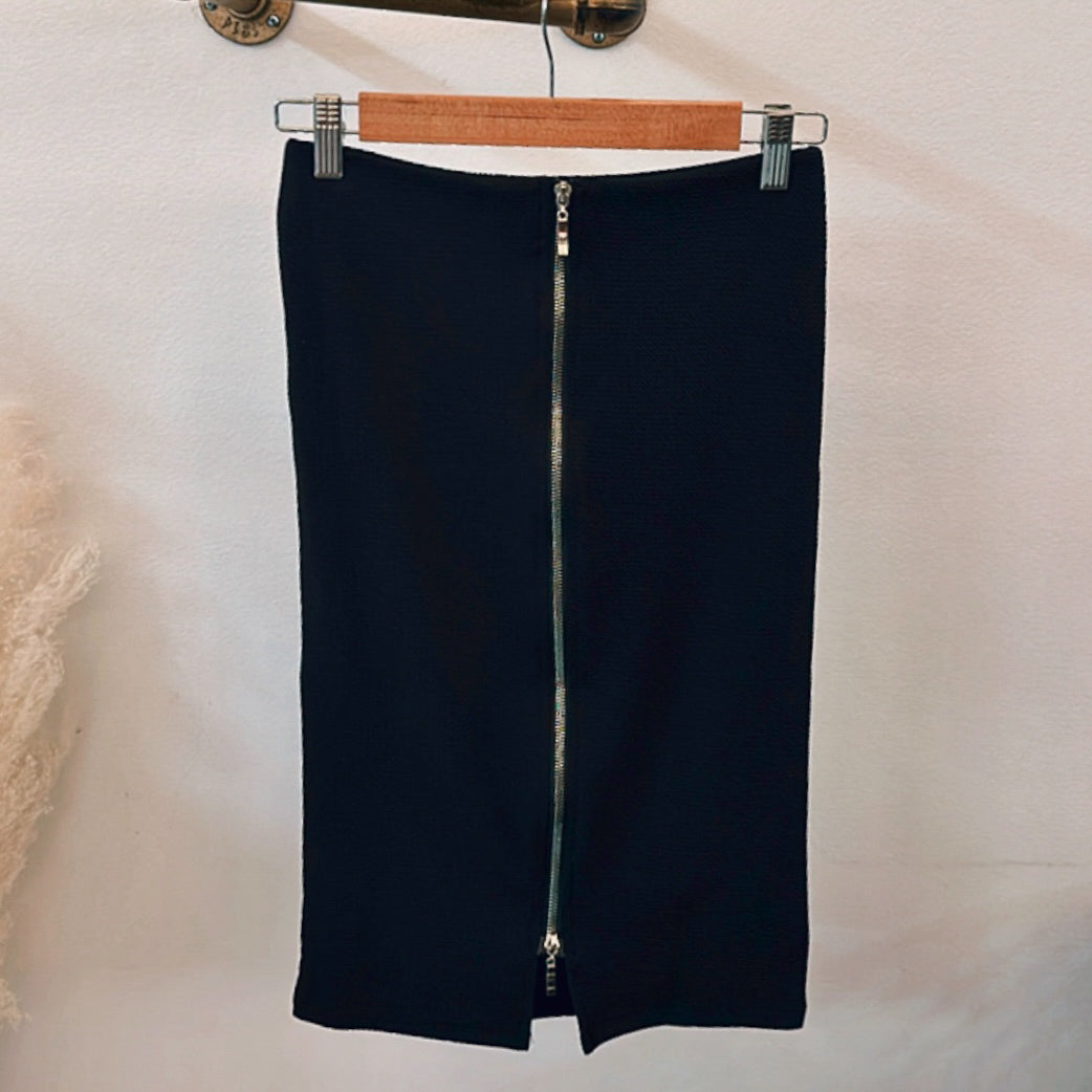 High Waist Zipper Back Skirt - FINAL SALE