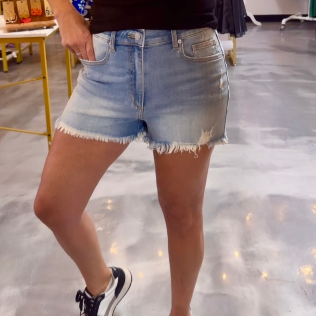 Lizzie Light Denim Shorts