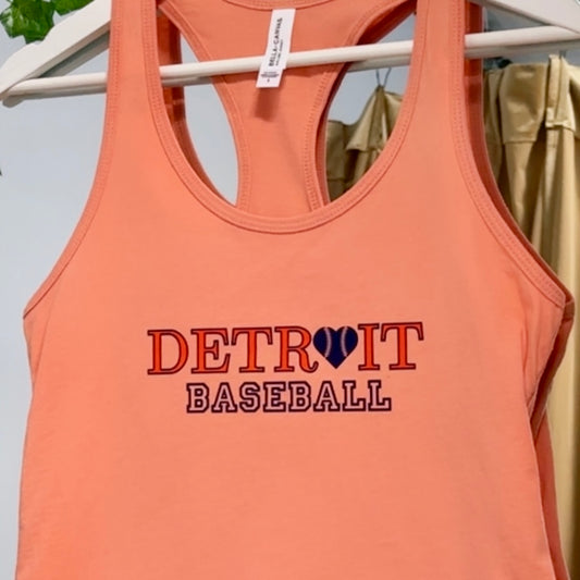 Detroit Baseball Orange Top - FINAL SALE