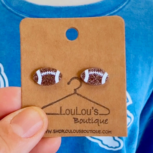 Mini Football Earrings (Multiple colors) - LLB