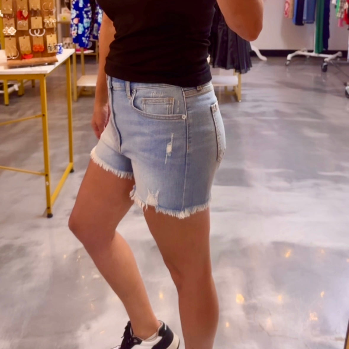 Lizzie Light Denim Shorts
