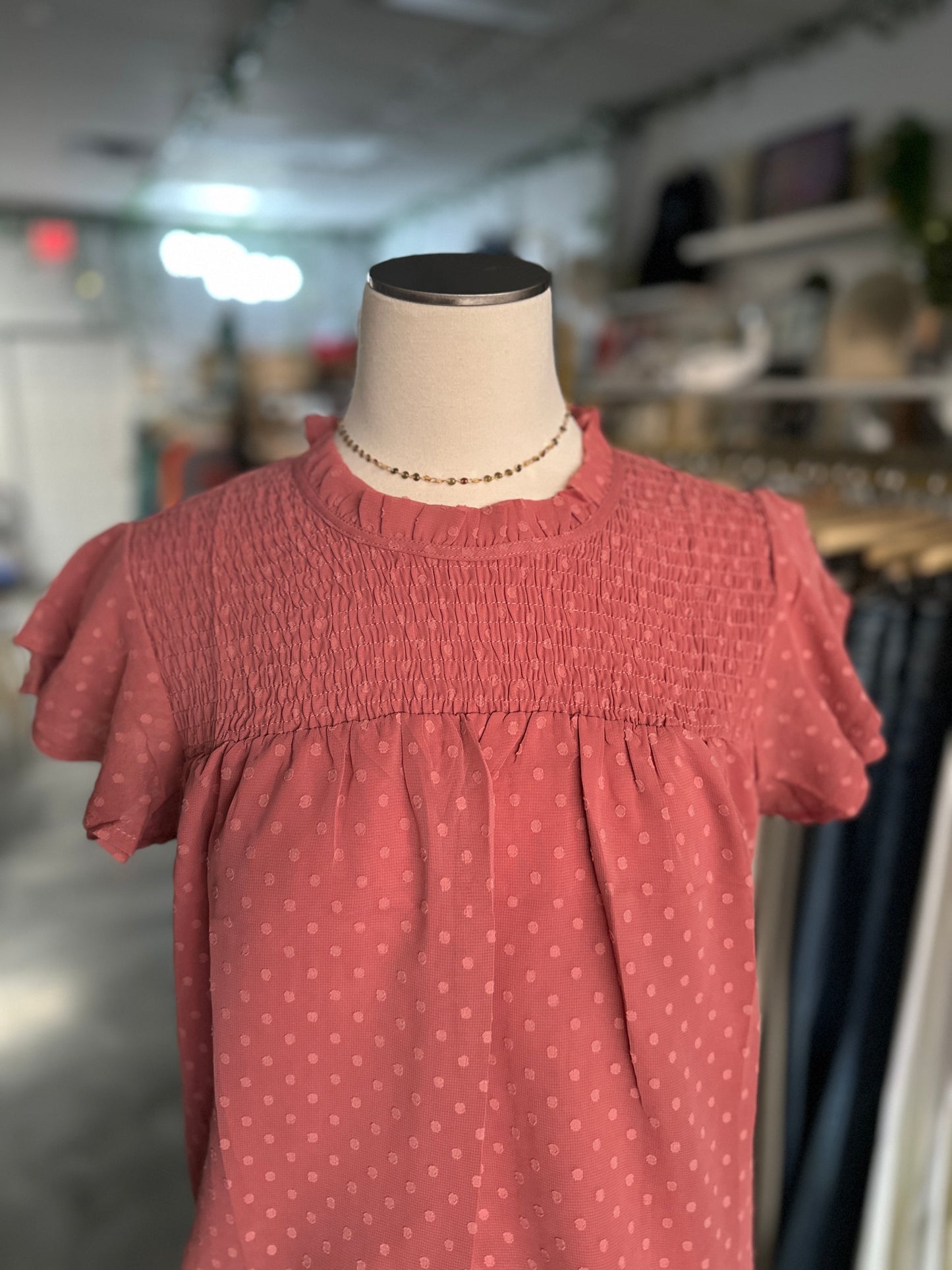 Feeling Frilly Short Sleeve Blouse