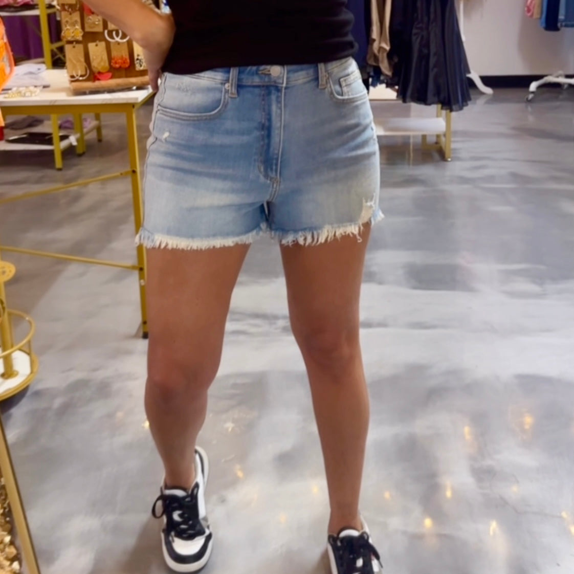 Lizzie Light Denim Shorts