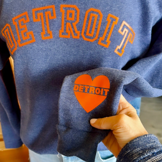 Detroit Graphic Sweatshirt (Blue)