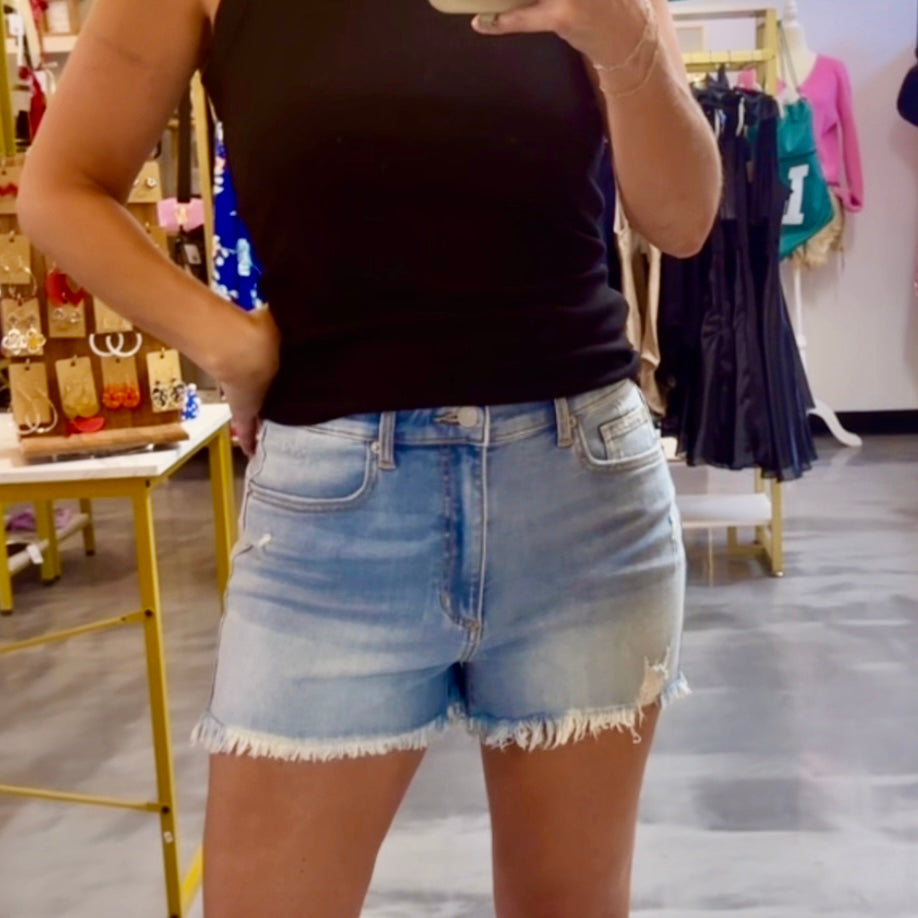 Lizzie Light Denim Shorts