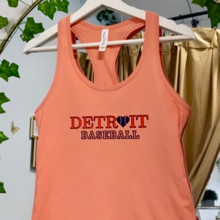 Detroit Baseball Orange Top