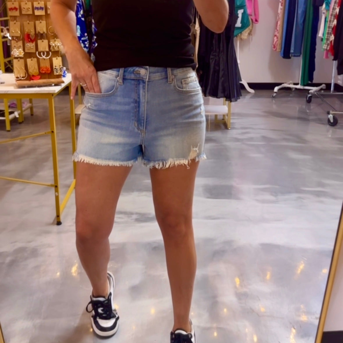 Lizzie Light Denim Shorts