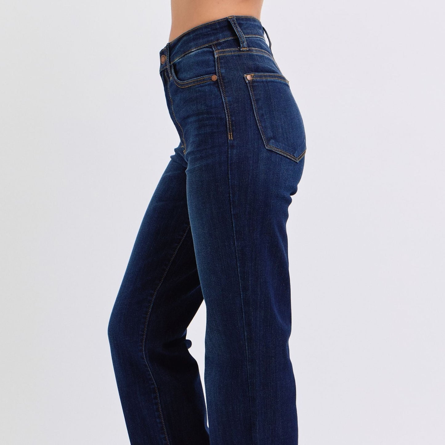 Judy Blue Straight Leg Dark Jeans