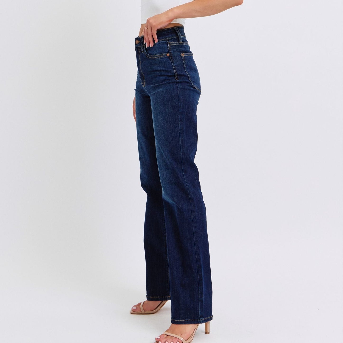 Judy Blue Straight Leg Dark Jeans