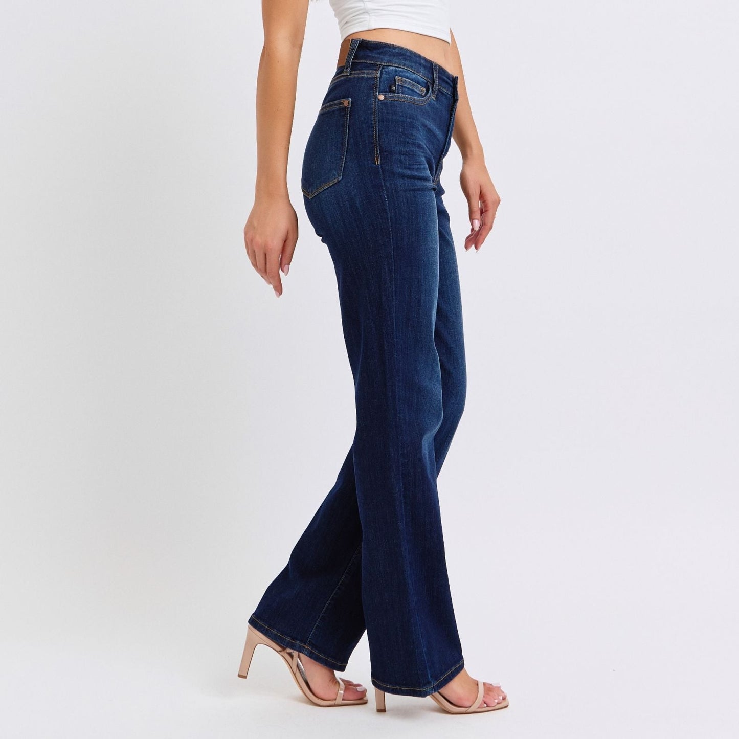 Judy Blue Straight Leg Dark Jeans