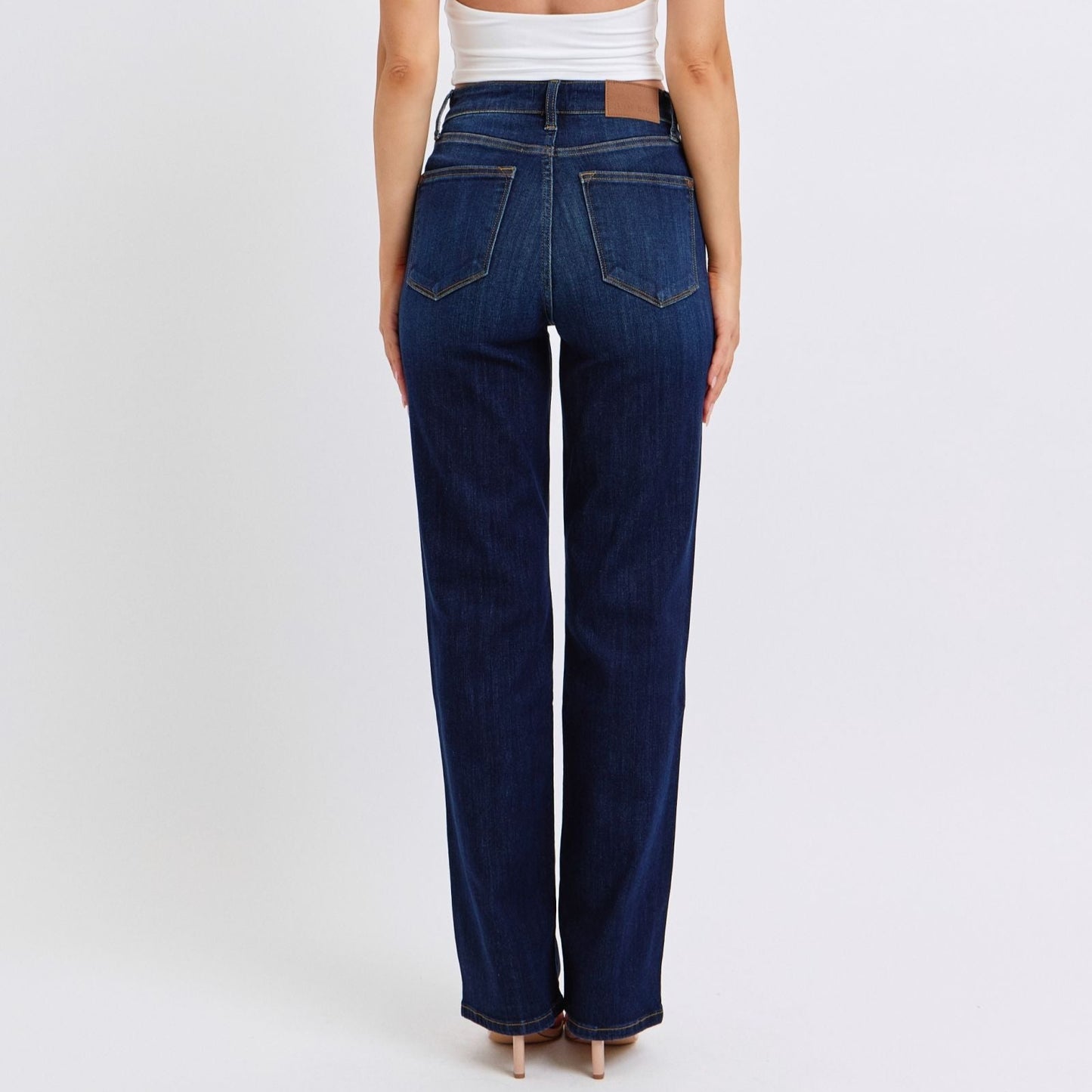 Judy Blue Straight Leg Dark Jeans