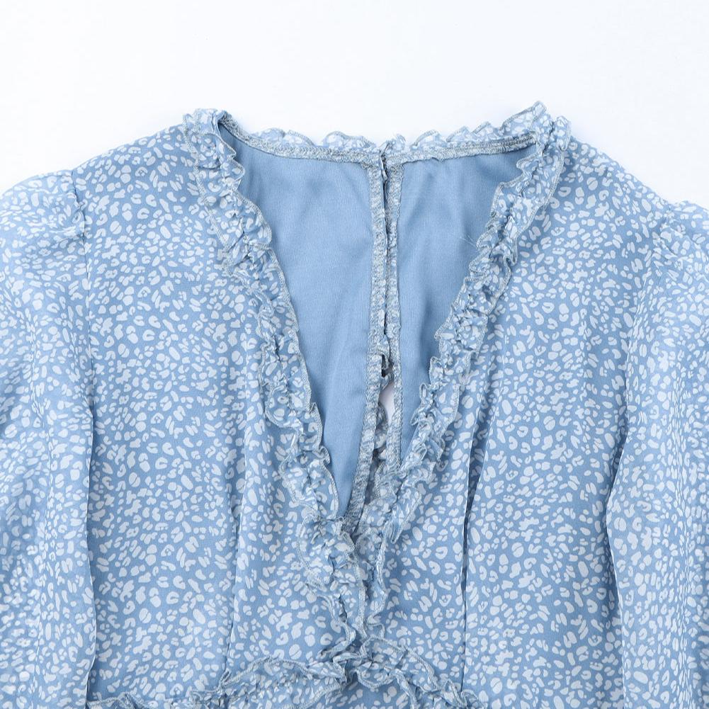 Ruffle Open Back Floral Dress  - FINAL SALE