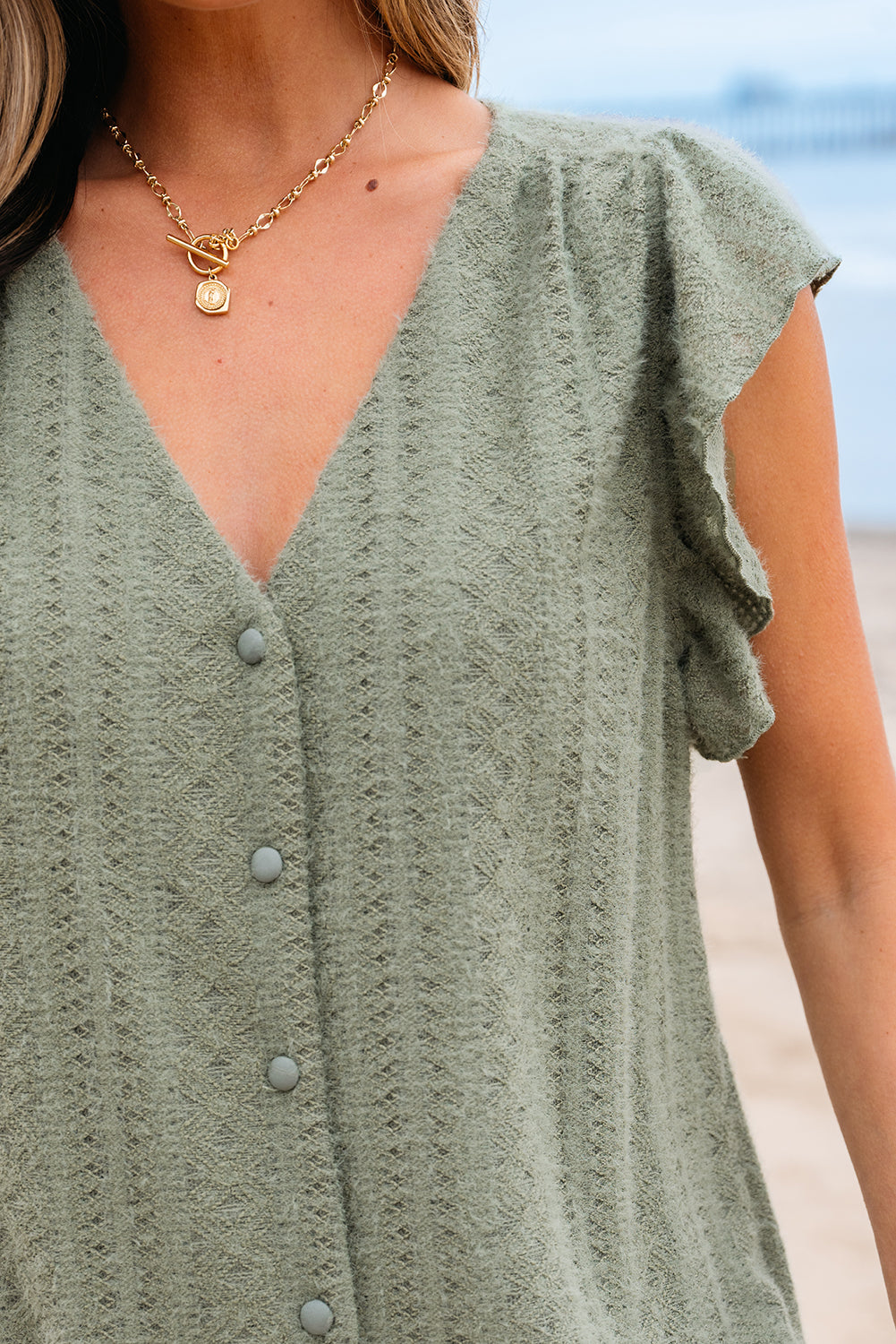 Laurel Flutter Sleeve Top