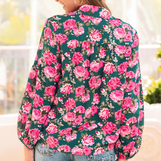 Sabrina Floral Puff Sleeve Blouse