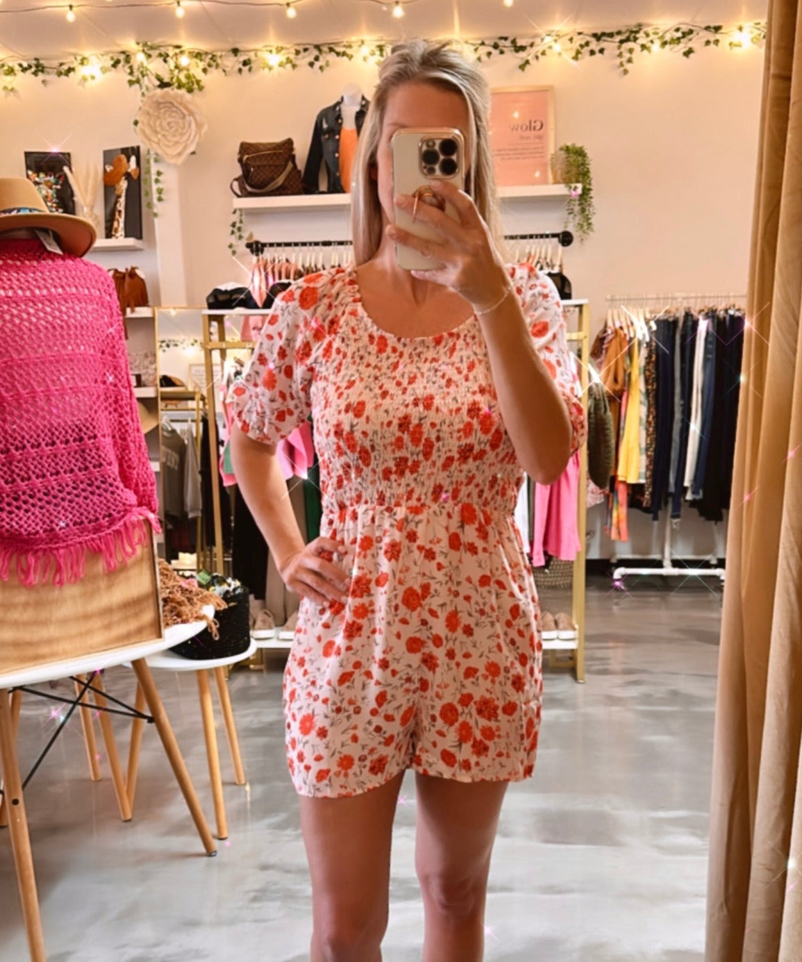 Floral Smocked Romper - SALE