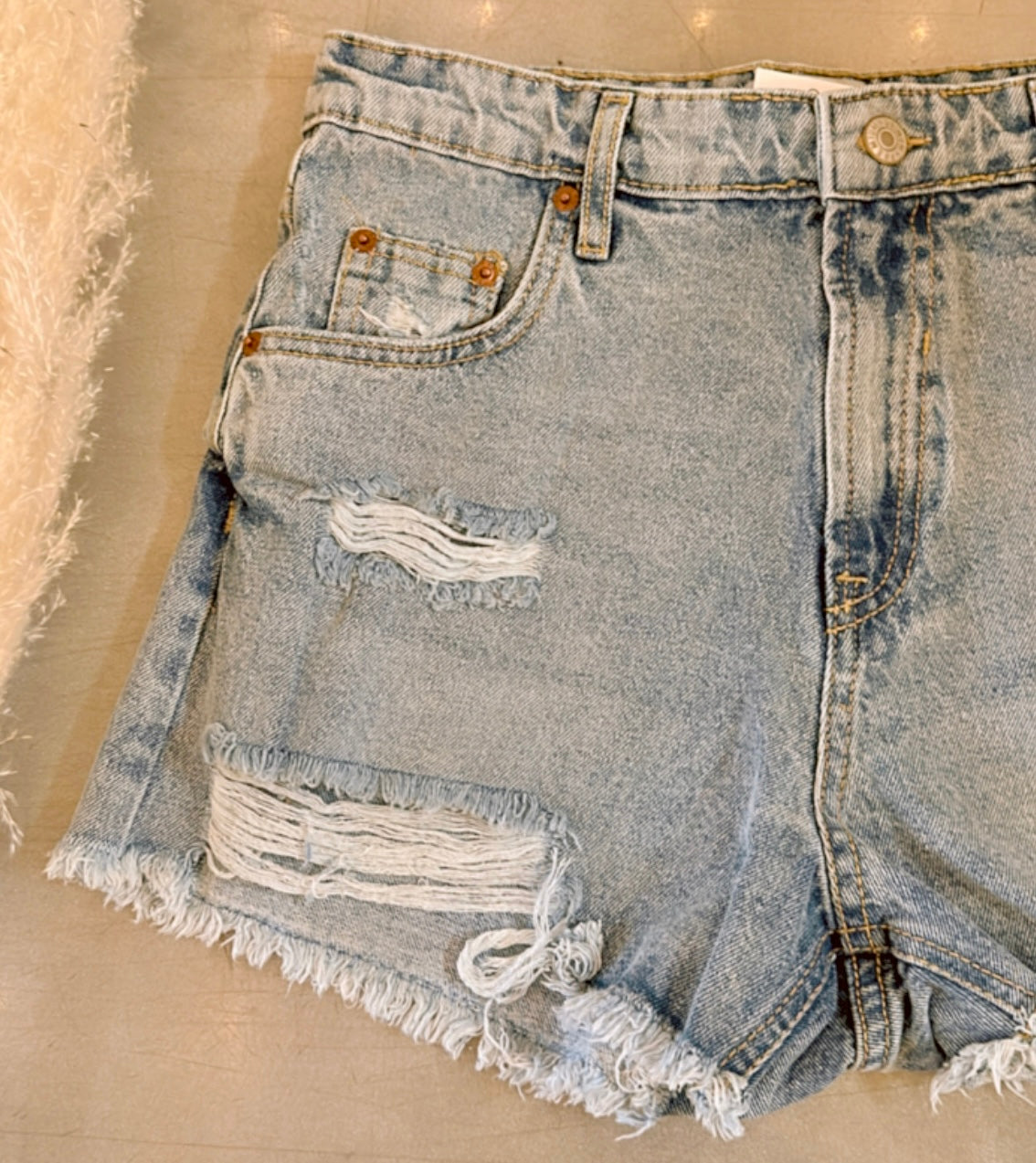 Not Your Moms Denim Shorts (Light) - SALE
