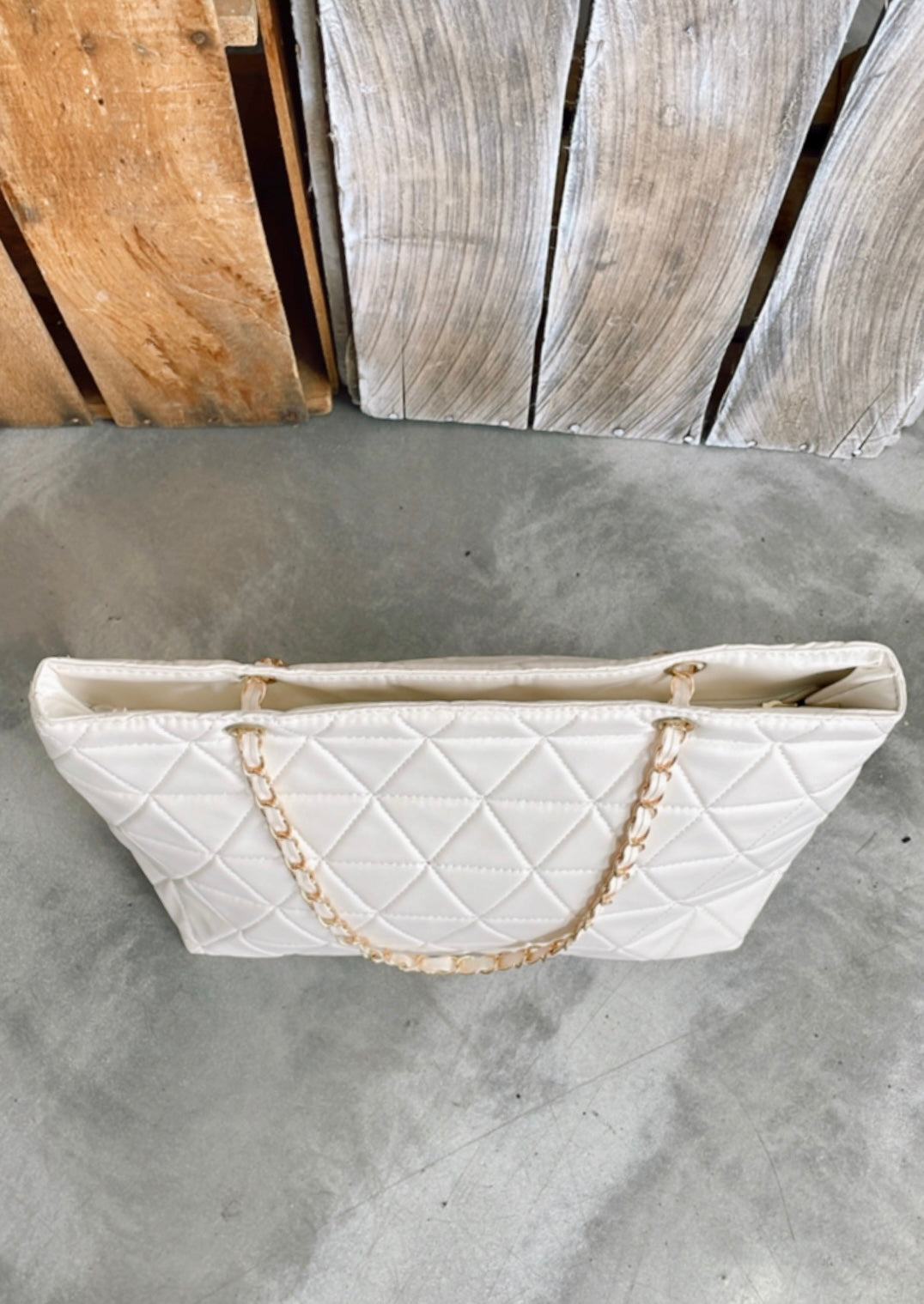 Keep It Simple Quilted Tote Bag