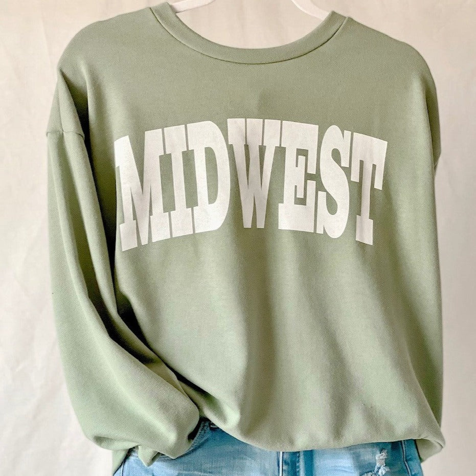 Midwest Girl Sweatshirt (Green)