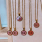Pink Initial Necklace