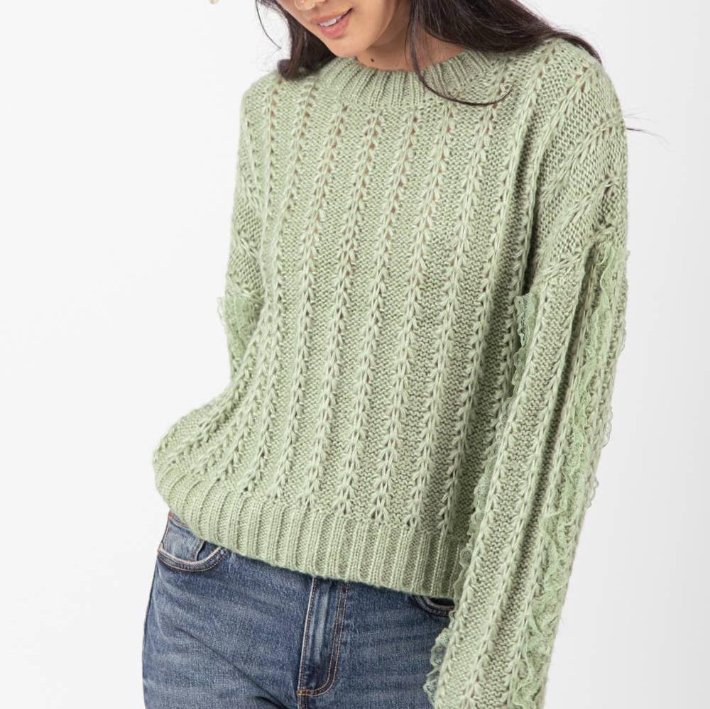 Elise Knit Sweater (Sage)