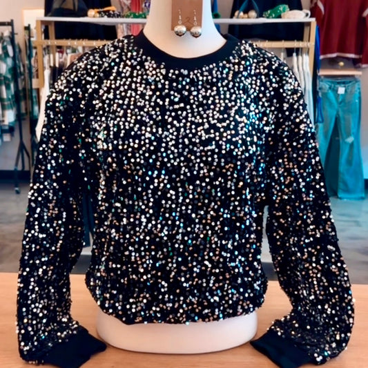 Starry Nights Sequined Top