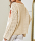Annabelle Colorblock Open Knit Top