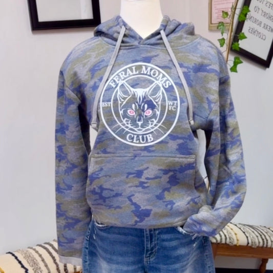 Feral Mom Club Hoodie (Camo)