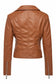 Vegan Leather Jacket (Camel)