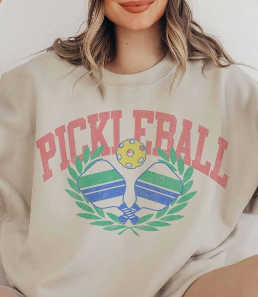 Pickleball Graphic Sweatshirt (Gray)