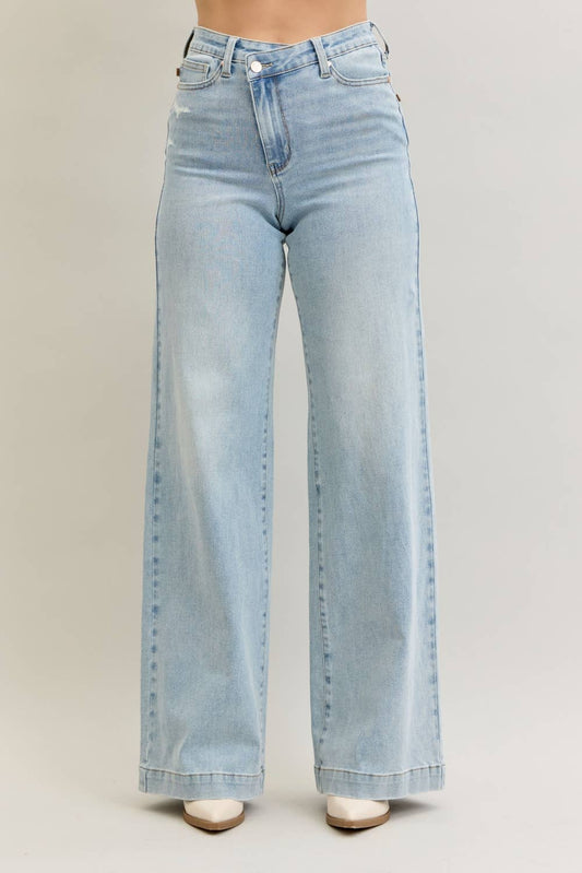 Judy Blue Retro Criss-Cross Jeans