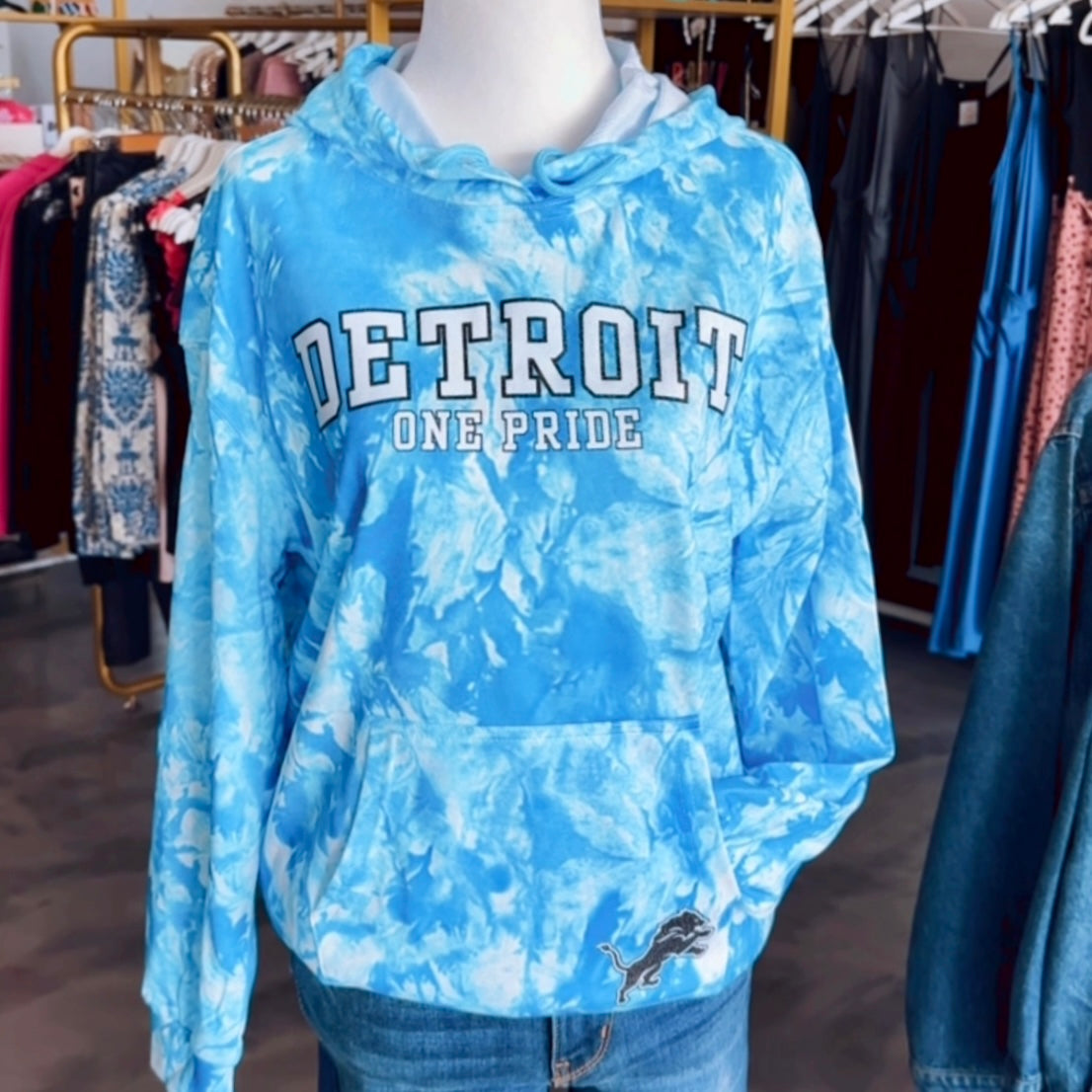 Detroit Tie Dye Sweatshirt