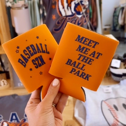 Baseball SZN Regular Can Coozies - Shop Local