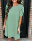 Kelly Corded Puff Sleeve Dress