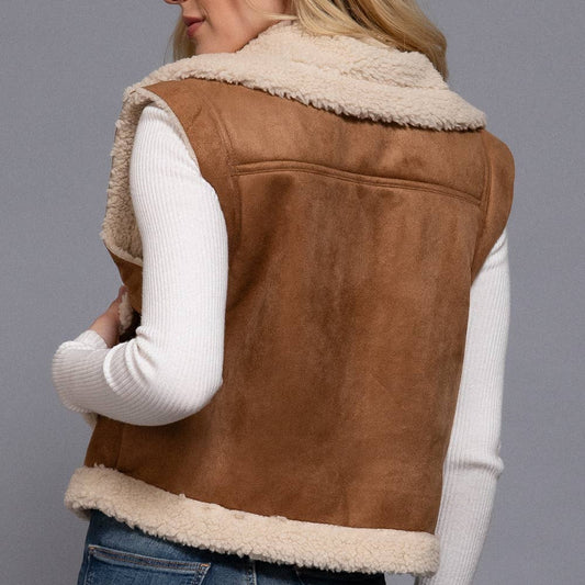 Sherpa Zip Up Vest