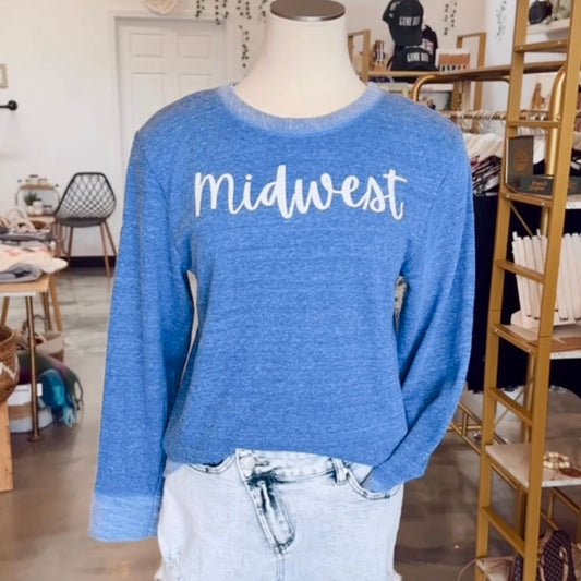 Midwest Sweatshirt (Royal Melange)