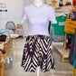 Geometric Paper Bag Shorts