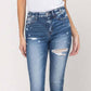 Vervet Comfort Stretch Distressed Skinny Jeans