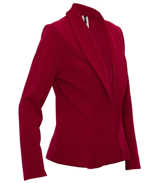 On The Clock Blazer (Burgundy)