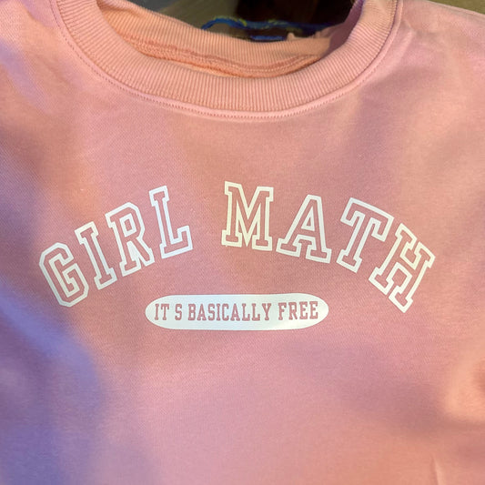 Girl Math Graphic Sweatshirt