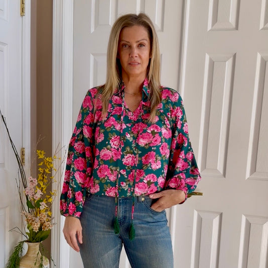 Sabrina Floral Puff Sleeve Blouse