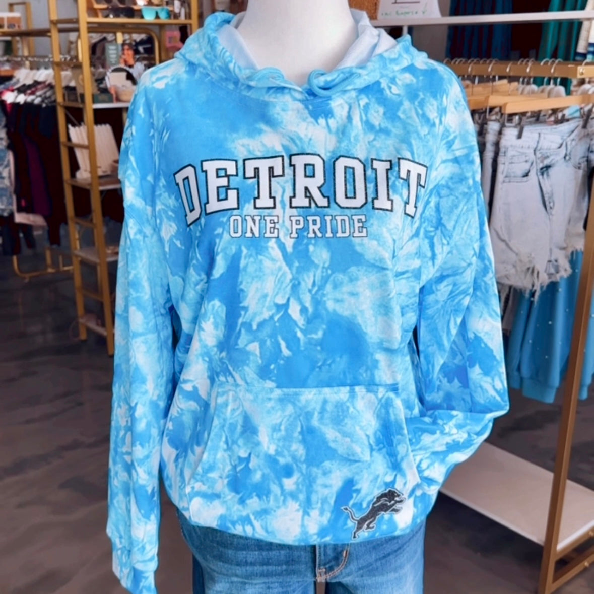 Detroit Tie Dye Sweatshirt