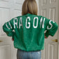 DRAGONS Graphic Back Acid Wash Pullover (GREEN)