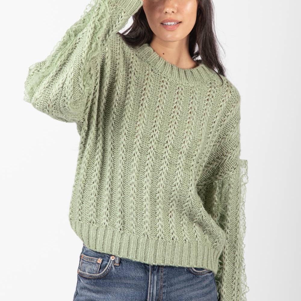 Elise Knit Sweater (Sage)