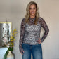 Shelby Dainty Floral Mesh Top