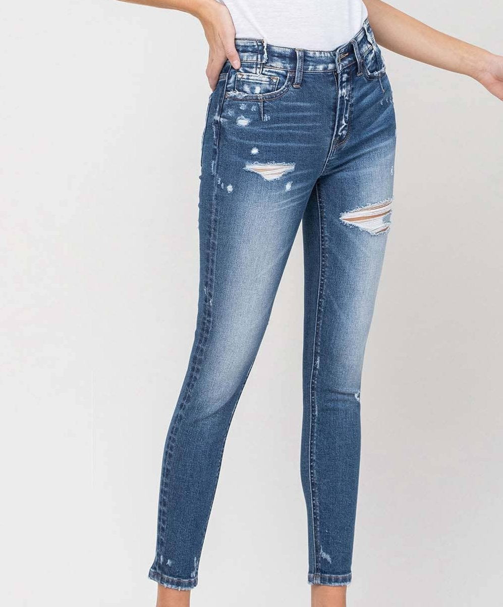 Vervet Comfort Stretch Distressed Skinny Jeans