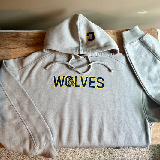 CLARKSTON Graphic Back Fleece Hoodie (Grey)