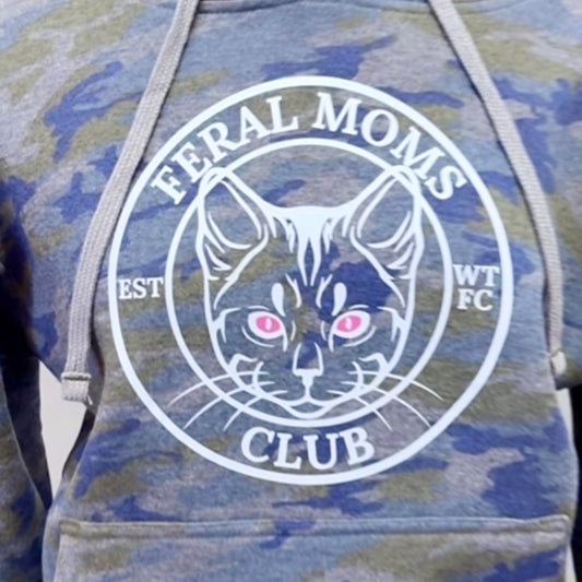 Feral Mom Club Hoodie (Camo)