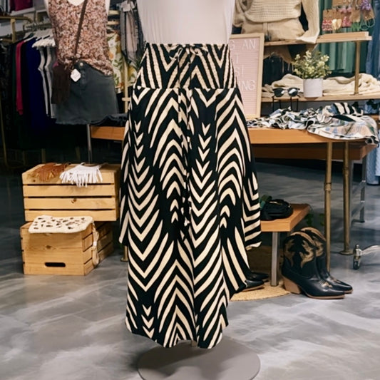 Geometric Midi Skirt