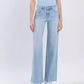 Vervet Wide Leg Raw Hem Jeans